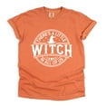 thumbnail image 1 of A Little Witch In All Of Us - Women's Garment Dyed Graphic T-Shirt, 1 of 11