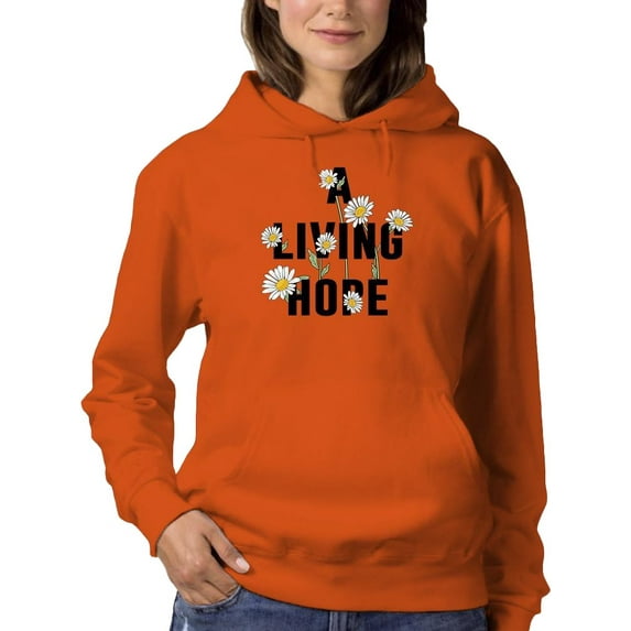 A Living Hope Daisies Hoodie Women -Image by Shutterstock, Female Medium