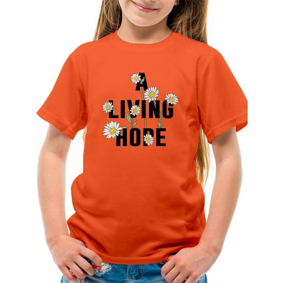 A Living Hope Daisies T-Shirt Juniors -Image by Shutterstock, x-Large