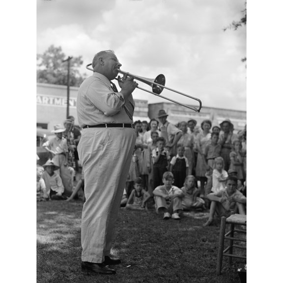A Local Band Leader Leads With 'An Old Southern Melody' And Everybody Cheered History (18 x 24)