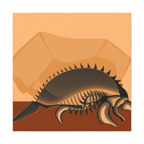 "A Lone Armadillo". - Canvas