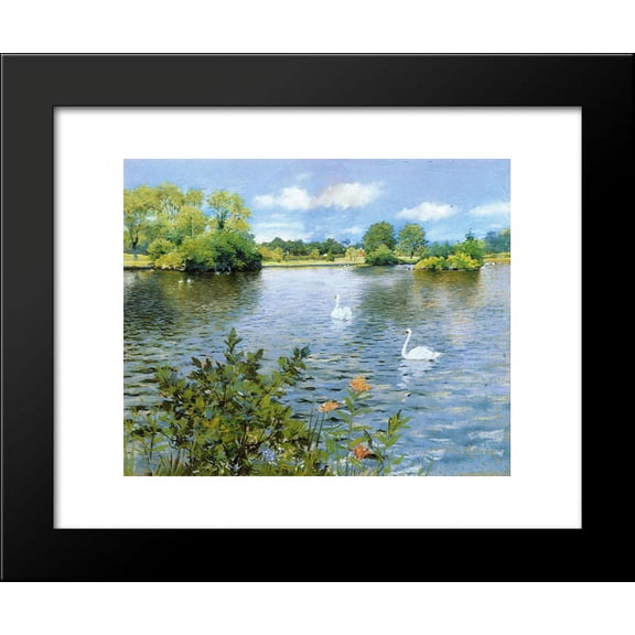 A Long Island Lake 20x24 Framed Art Print by William Merritt Chase