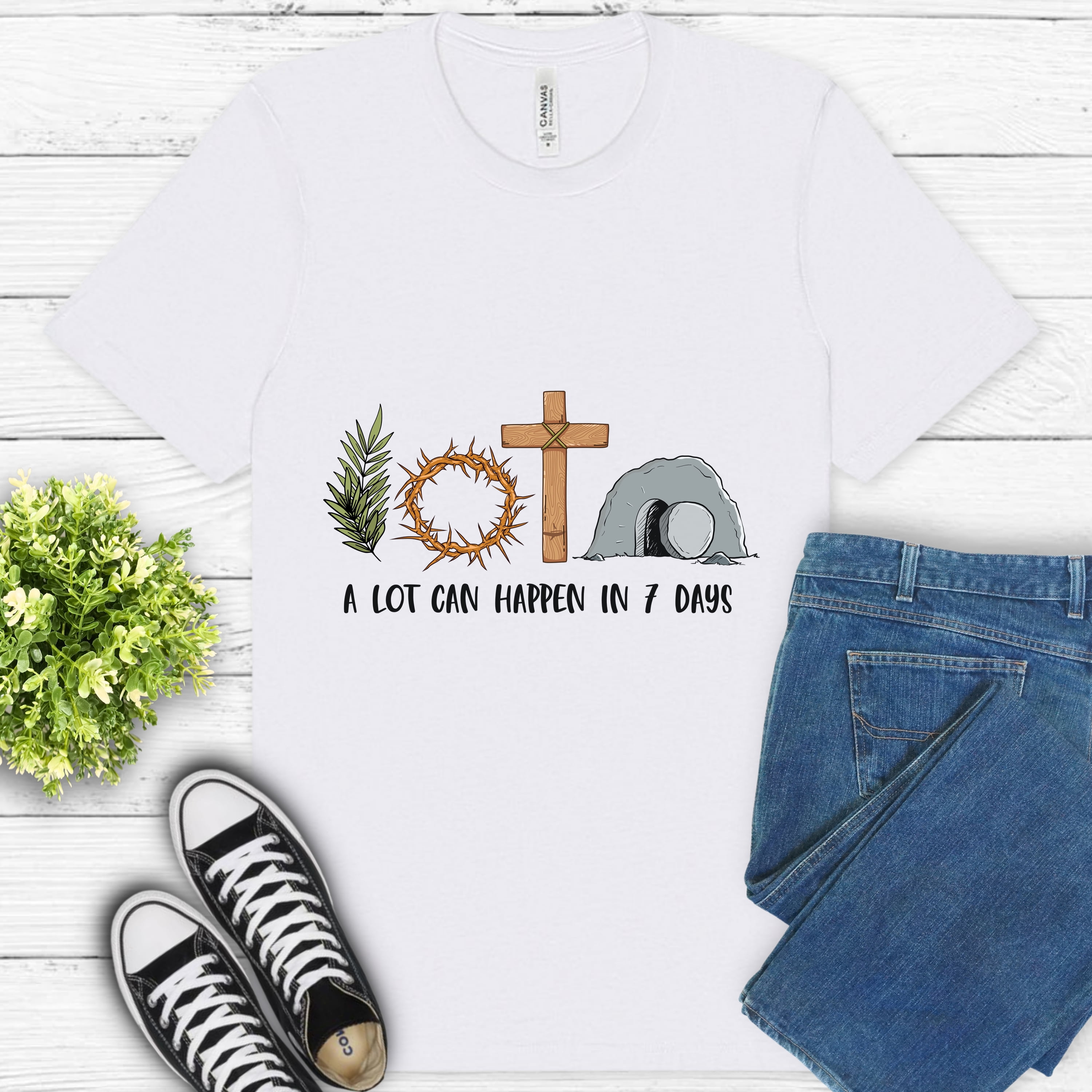 A Lot Can Happen In 7 Days Shirt Christian Faith Resurrection Graphic A Lot Can Happen In 7 Days Shirt Christian Faith Resurrection Graphic