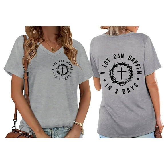 A Lot Can Happen In Three Days Shirt, Christian 3 Days Grace Shirt, A Lot Can Happen In Three Day T-Shirt V Neck