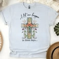 thumbnail image 1 of A Lot Can Happen in Three Days Shirt – Christian Cross Graphic Tee, Ash, Size S, 1 of 5