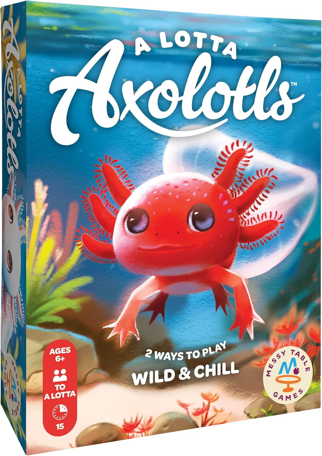 A Lotta Axolotls, Lighthearted Card Game, Great for Game Night, Perfect for Kids and Adults, Ages 6 and Up