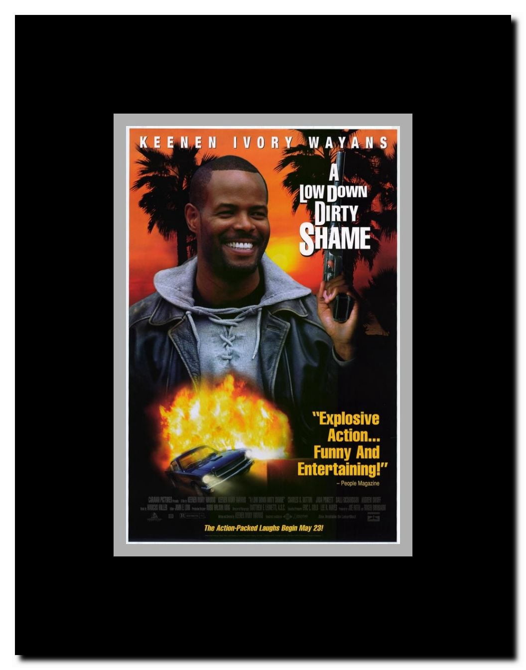 A Low Down Dirty Shame Framed Movie Poster