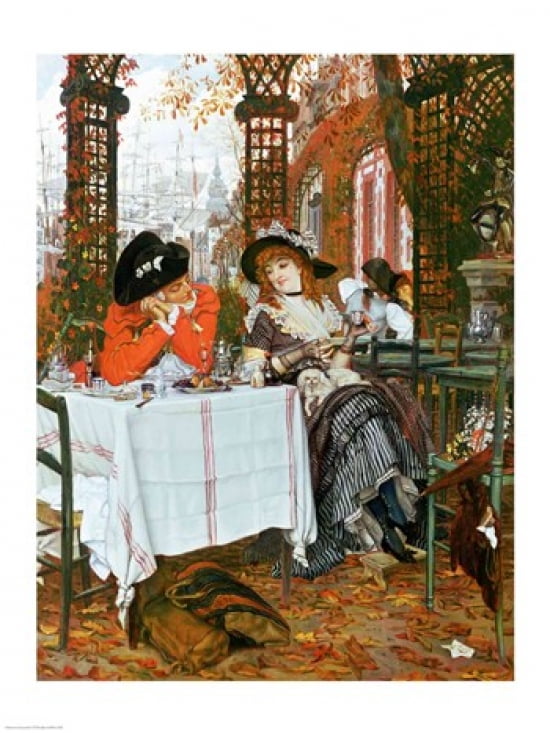 A Luncheon Canvas Art - James Jacques Joseph Tissot (18 x 24)