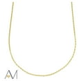 thumbnail image 1 of A&M 14k Yellow Gold 1.5mm Rope Chain Necklace, 16–24 Inch, Lobster Clasp, Adult Unisex, 1 of 5