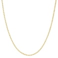 thumbnail image 1 of A&M 14k Yellow Gold 1.5mm Rope Chain Necklace, 16–24 Inch, Lobster Clasp, Adult Unisex, 1 of 5