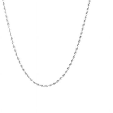 A&M 925 Sterling Silver 1.2mm Rope Chain Necklace (16"–30"), Lobster Clasp, Women/Unisex, Gift Box