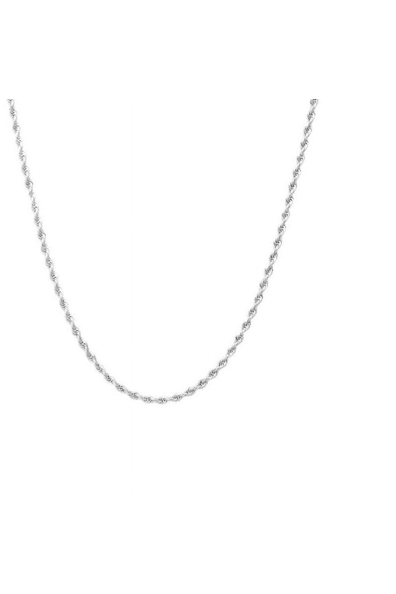 A&M 925 Sterling Silver 1.2mm Rope Chain Necklace (16"–30"), Lobster Clasp, Women/Unisex, Gift Box