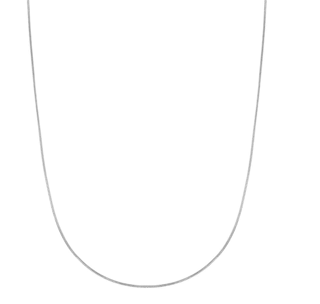 A&M 925 Sterling Silver 1mm Snake Chain Necklace, 16–30 Inch, Lobster Clasp, Adult Unisex