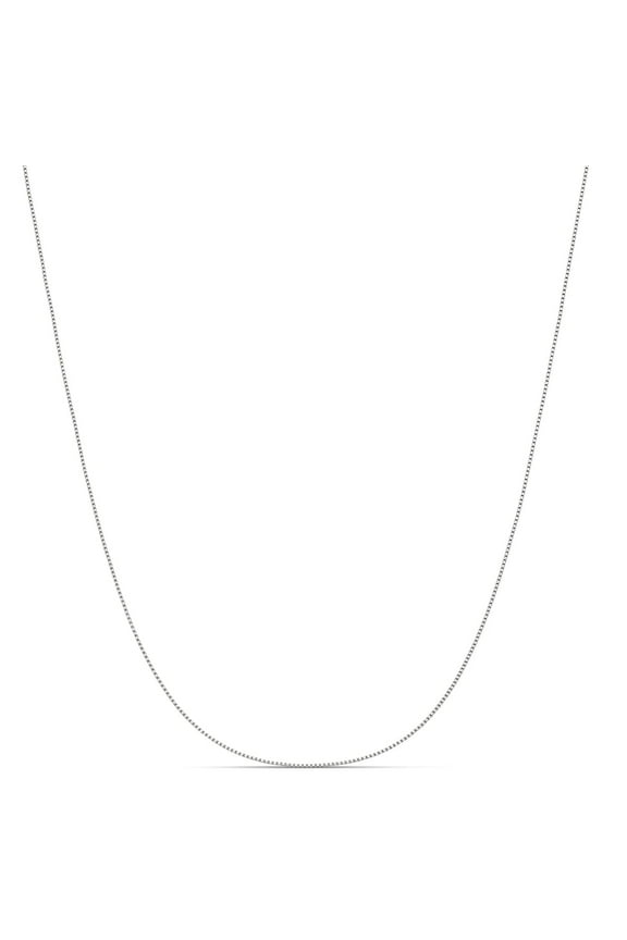 A&M 925 Sterling Silver 1mm Thin Box Chain Necklace, Adjustable 16”–30” Length, Spring Clasp, Unisex Jewelry