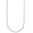thumbnail image 1 of A&M 925 Sterling Silver 2mm Figaro Chain Necklace, 16–30 Inch, Lobster Clasp, Adult, Unisex, 1 of 4