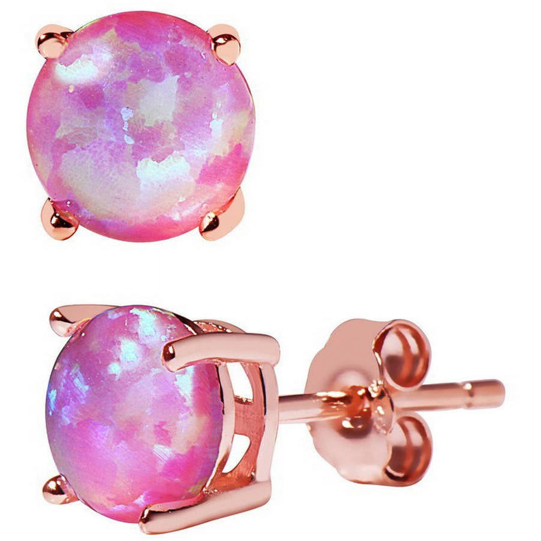 Dazzling Opal Earrings – Rhodium 925 Sterling Silver main image 1