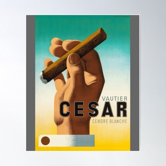 A.M. Cassandre - Cesar, 1939 - Art Deco Classic Poster Wall Art, Modern Wall Decor For Living Room Bedroom, 8x12 UNFRAMED