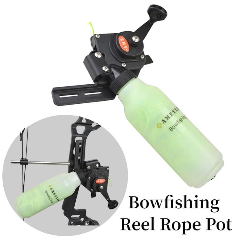 compound fishing reel Rod and Combo 125pcs Full Kit with Bag, Lures, Tackles 6ft / 1.8m The spincast reel is equipped with a strong line 5# (0.37mm/50 lb) 40 yards specially for bowfishing and slingshot fishing SAS Scorpii Compound Bowfishing Bow