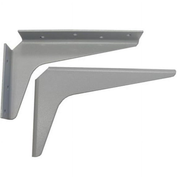 A & M Hardware 12 In. X 18 In. Work Station Brackets - Gray