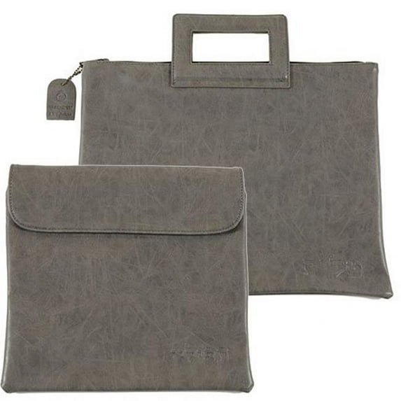 A&M Judaica & Gifts 64733 38 x 31 cm Tallit & Tefillin PU Fabric Set, Grey