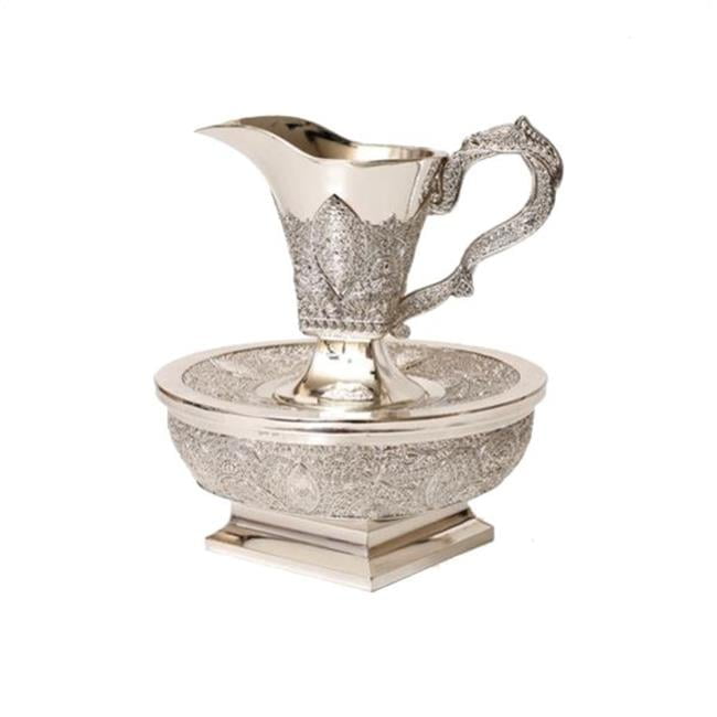 A&M Judaica & Gifts  Filigree Design Mayim Achronim Silver Plated