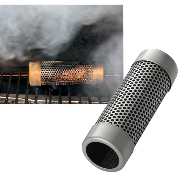 A-MAZE-N AMNTS6 Round Pellet Tube Smoker, Hot or Cold Smoking, 6 Inch