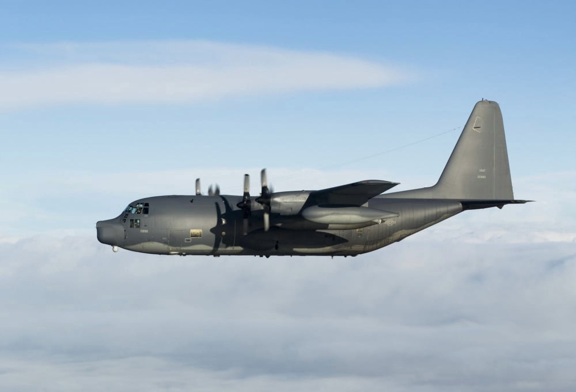 A MC-130P Combat Shadow in flight Canvas Art - Gert KromhoutStocktrek Images (18 x 12)