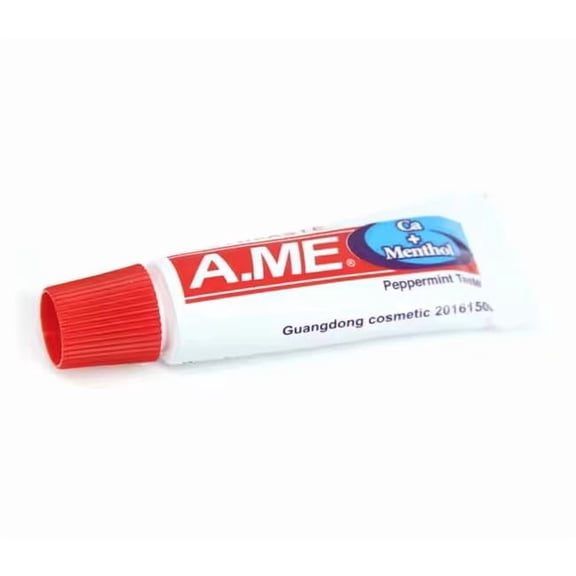 A.ME Travel/Pocket Size 3g Mint Calcium Menthol Toothpaste Camping/Festival