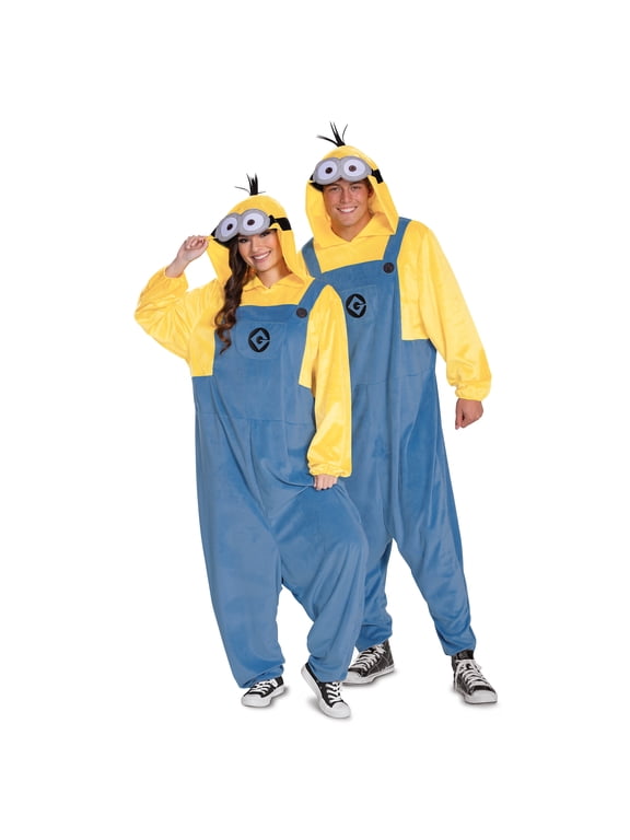 NBC Universal Despicable Me Minion Halloween Costume for Adults, Mens Size L (36/38), by Disguise