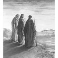 thumbnail image 1 of A Magic Lantern Slide Circa 1900. The Desciples On The Way To Emmaus by John Short / Design Pics, 1 of 3