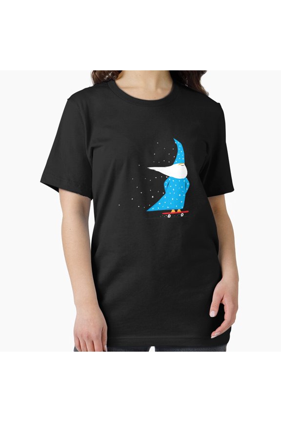 A Magical Skateboard Wizard Performing Some Gnarly Tricks Unisex T-Shirt, up to Size 5XL