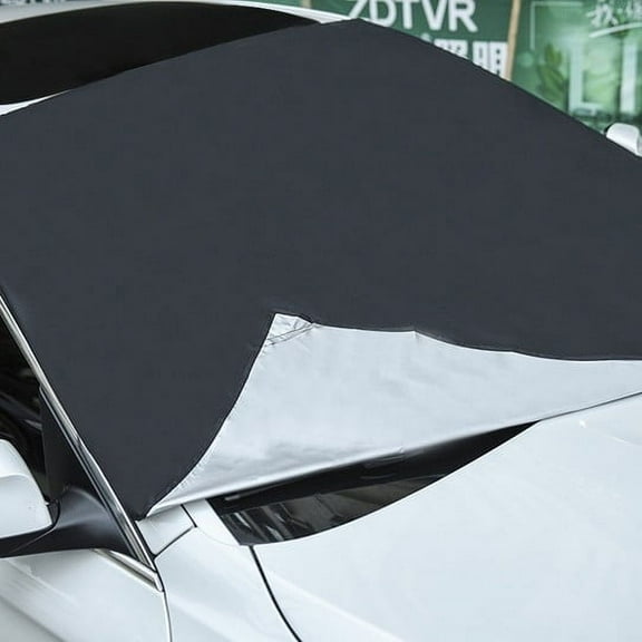 A Magnetic Car Windshield Cover Snow Protector For Winter Vehicle Protection 210X125Cm 82.68X49.21 Inches 0.30 Lb