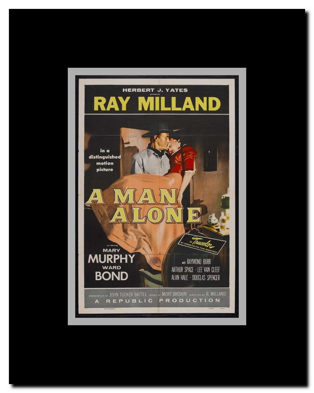 A Man Alone Framed Movie Poster
