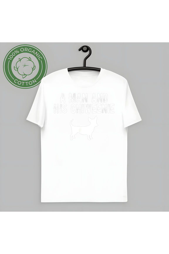 A Man And His Chiweenie T-Shirt Chiweenie Dog Puppy Lover Dad Father Mens Gift-TH66600