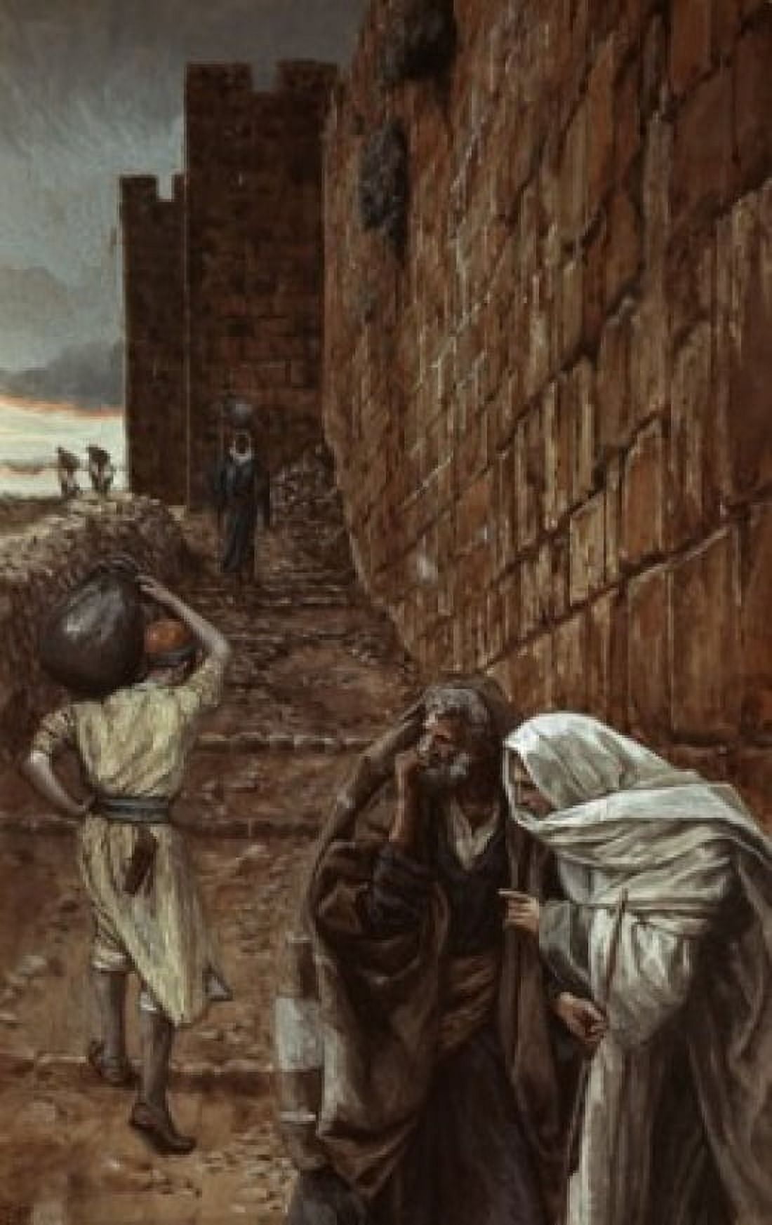 A Man Bearing a Pitcher James Tissot (1836-1902 French) Canvas Art - James Tissot (18 x 24)