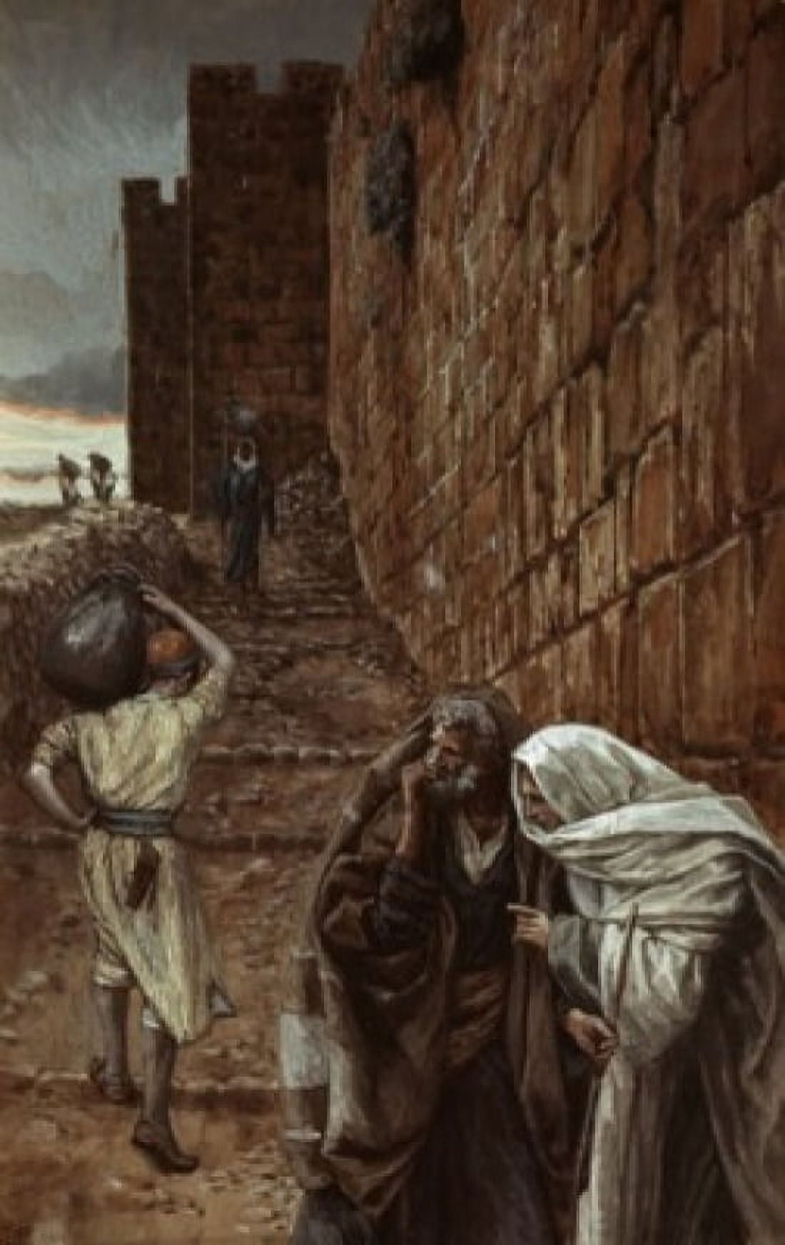 A Man Bearing a Pitcher James Tissot  (1836-1902 French) Canvas Art - James Tissot (24 x 36)