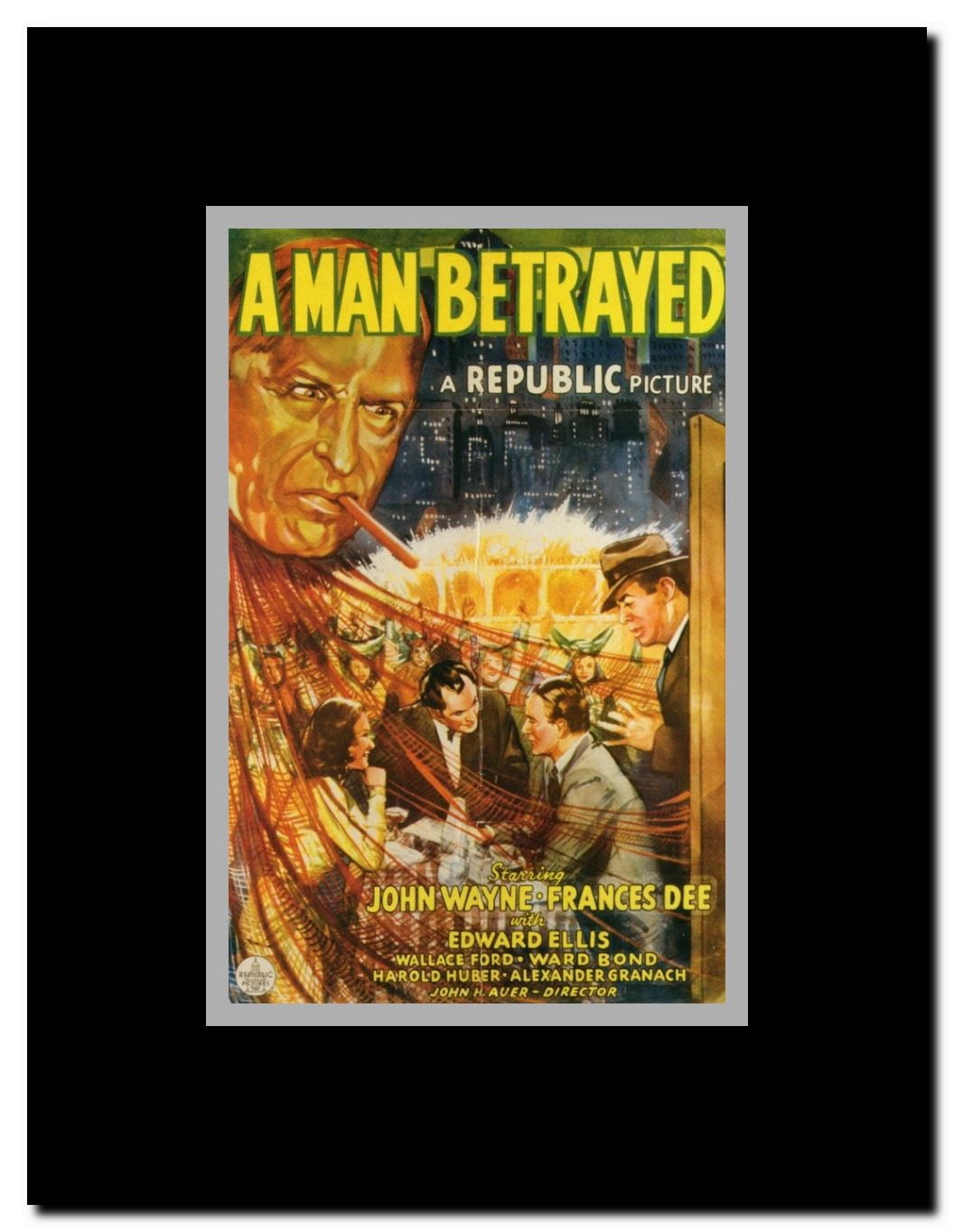 A Man Betrayed Framed Movie Poster