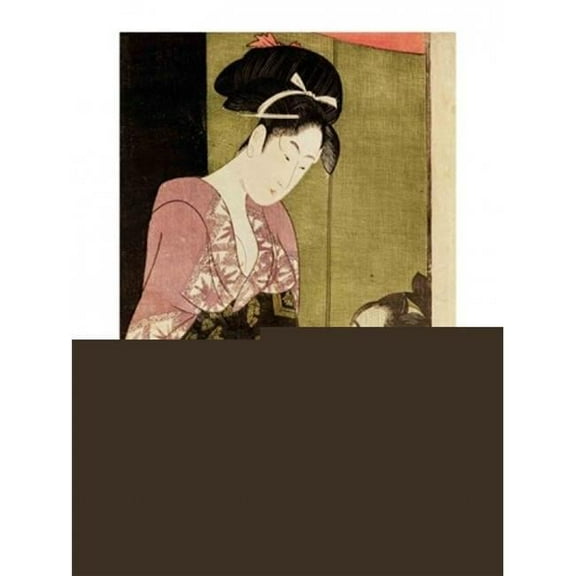 A Man Painting A Woman Poster Print - 24 x 36 in. - Large