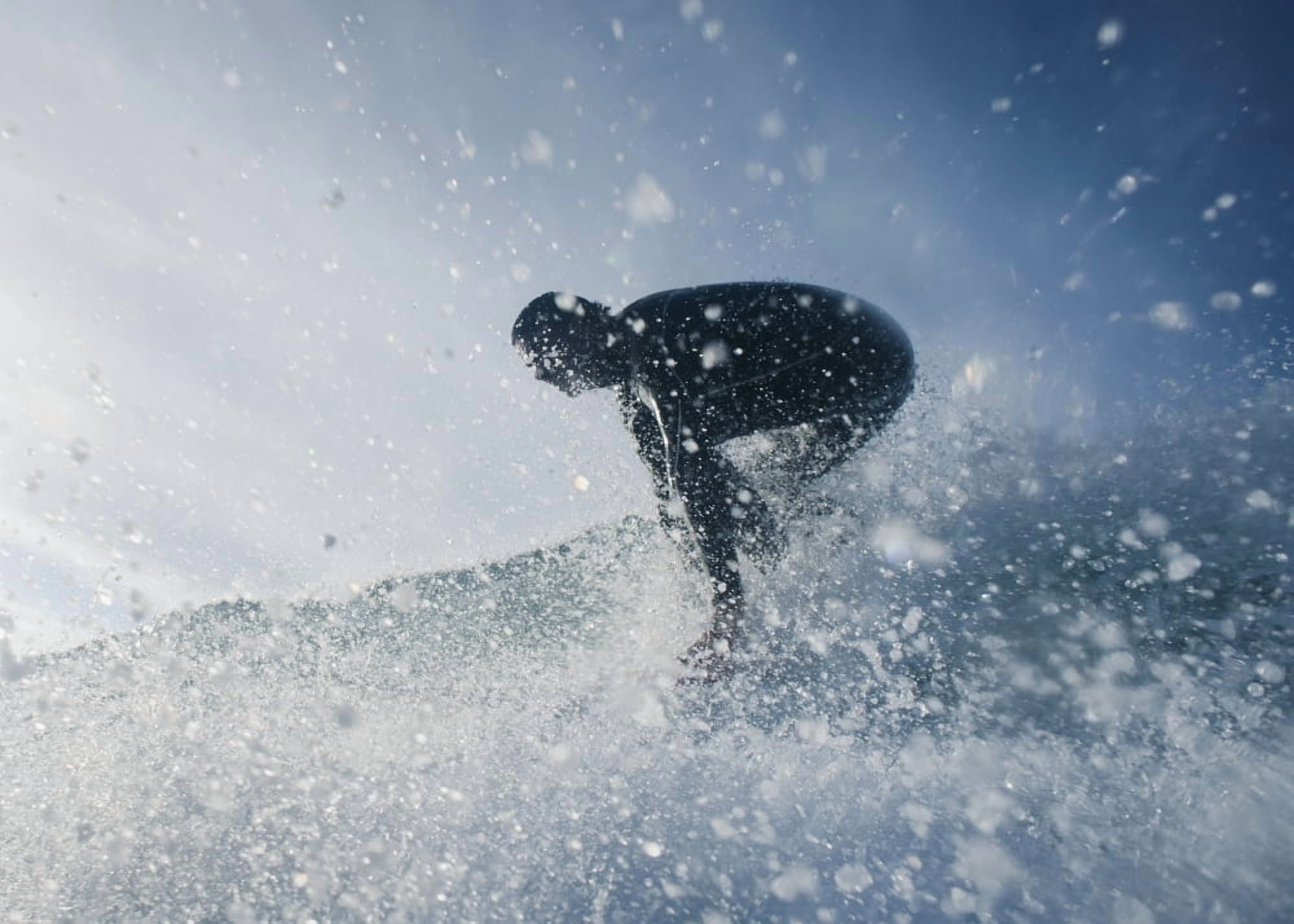 A Man Surfing Off Bunker Beach Tarifa Cadiz Andalusia Spain Canvas Art - Ben Welsh Design Pics (18 x 13)