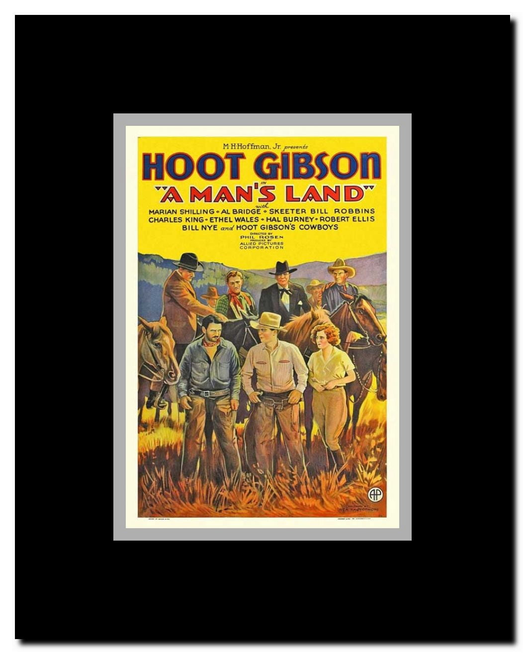 A Man's Land Framed Movie Poster