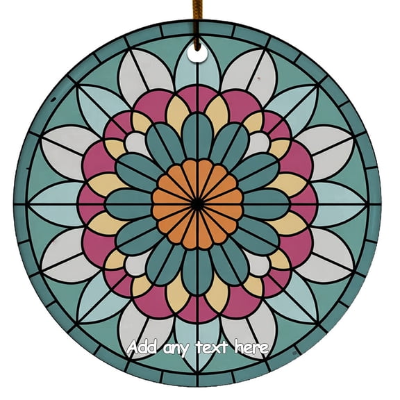 A Mandala Rosette Ornament  Personalized Ornament Gift for Families, Friends, Men & Women, Christmas 2025 Keepsake