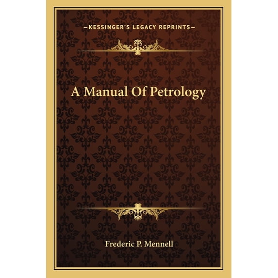 A Manual Of Petrology (Paperback)