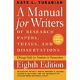 thumbnail image 1 of Pre-Owned A Manual for Writers of Research Papers, Theses, and Dissertations, Eighth Edition: Chicago Style for Students and Researchers (Chicago Guides to Wri... (Paperback) 0226816389 9780226816388, 1 of 1