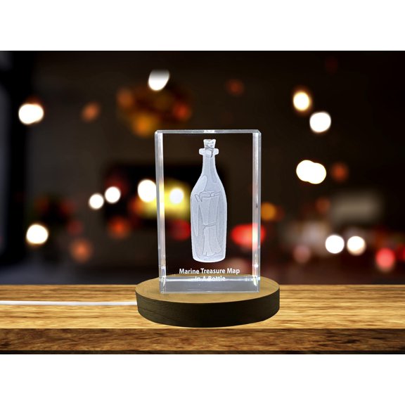 A Map to Adventure | 3D Crystal Gift