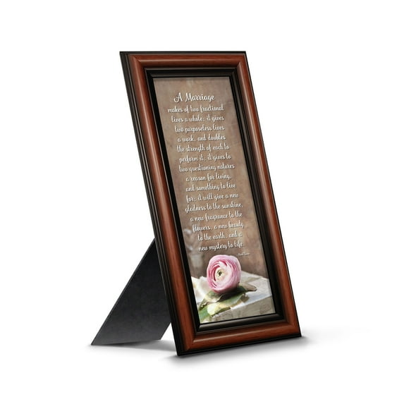 A Marriage, Mark Twain Poem, Picture Framed Wedding Gift for Bride and Groom, 7329W