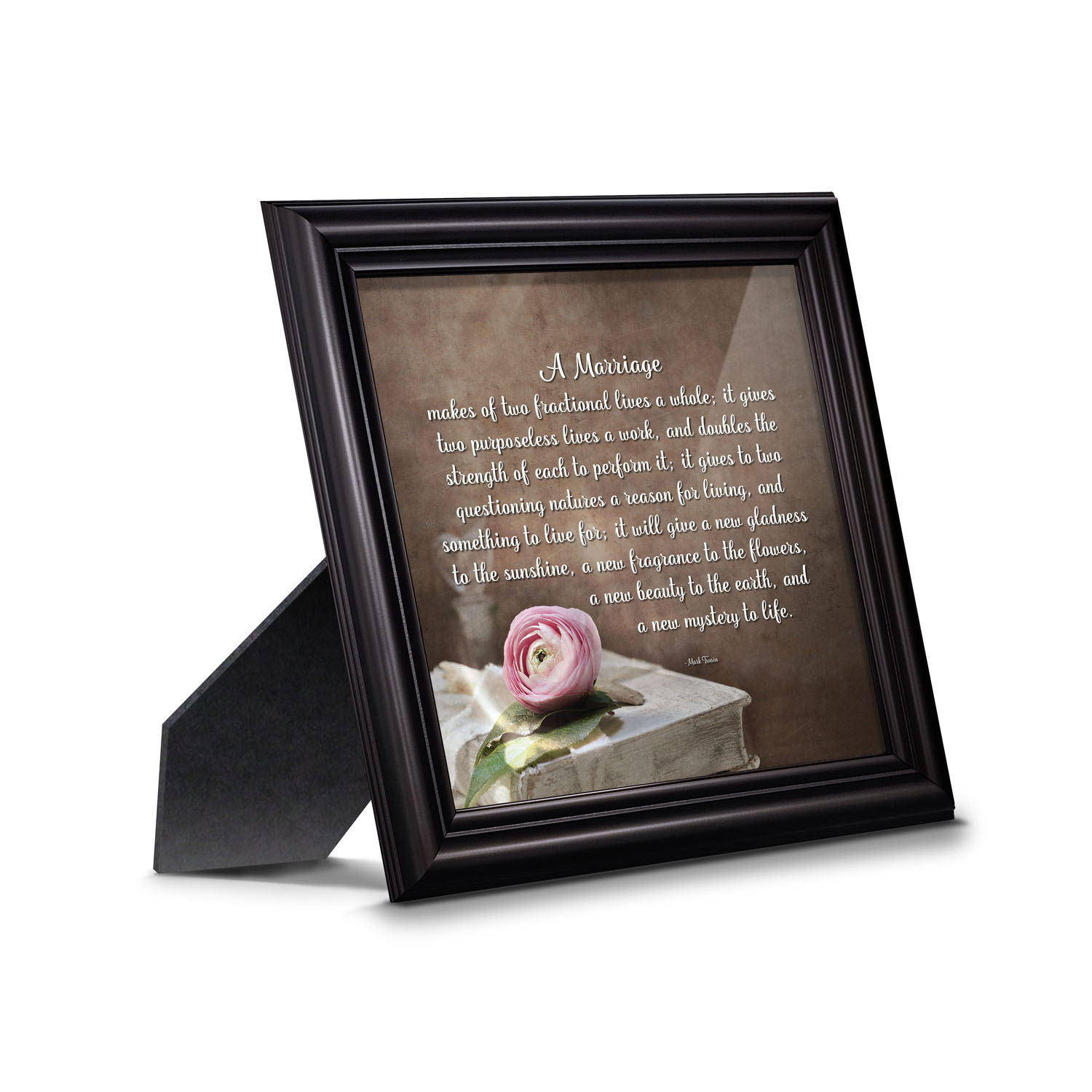 A Marriage, Mark Twain Poem, Picture Framed Wedding Gift for Bride and  Groom, 7329CH - Walmart.com, image size:1500x1500