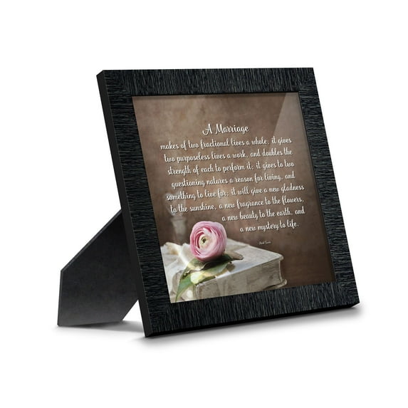 A Marriage, Mark Twain Poem, Picture Framed Wedding Gift for Bride and Groom, 8619CH