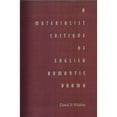thumbnail image 1 of Pre-Owned A Materialist Critique of English Romantic Drama (Hardcover 9780813012407) by Daniel P Watkins, 1 of 1