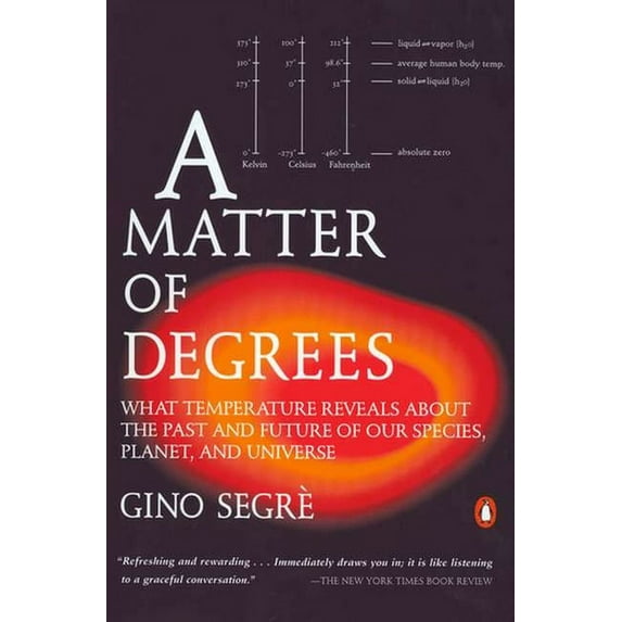 A Matter of Degrees: What Temperature Reveals about the Past and Future of Our Species, Planet, and Universe, (Paperback)