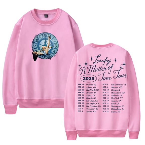 A Matter of Time Tour 2025 Crewneck Long Sleeve Streetwear Men Women Pullover Sweatshirts